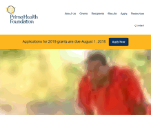 Tablet Screenshot of primehealthfoundation.org